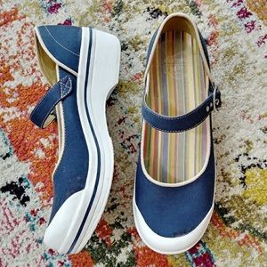 Dansko canvas style Mary Janes